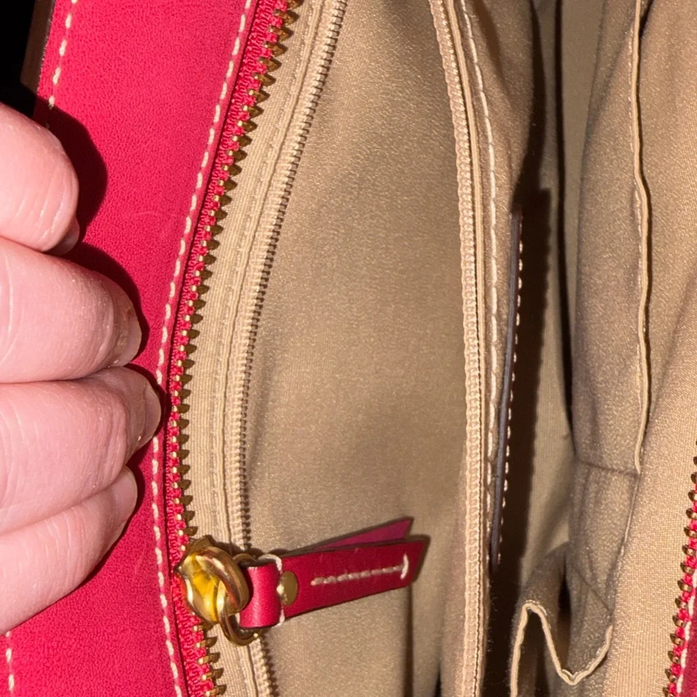 Coach Madeline bag - pink with tan bow - Picture 13 of 17